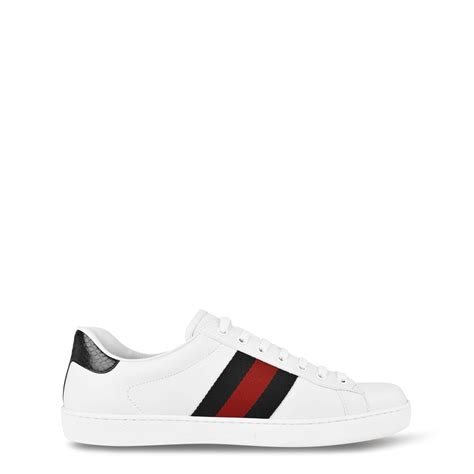 gucci ace low|Men's Gucci Ace trainer with Web in black leather .